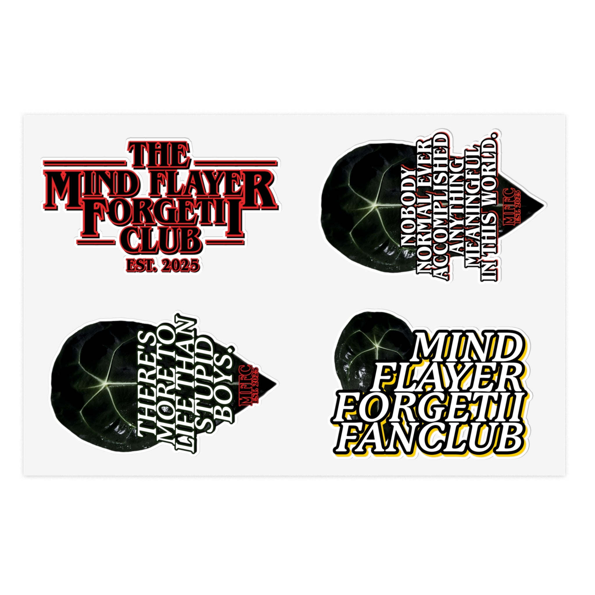 Mind Flayer Forgetii FANCLUB Sticker Sheet