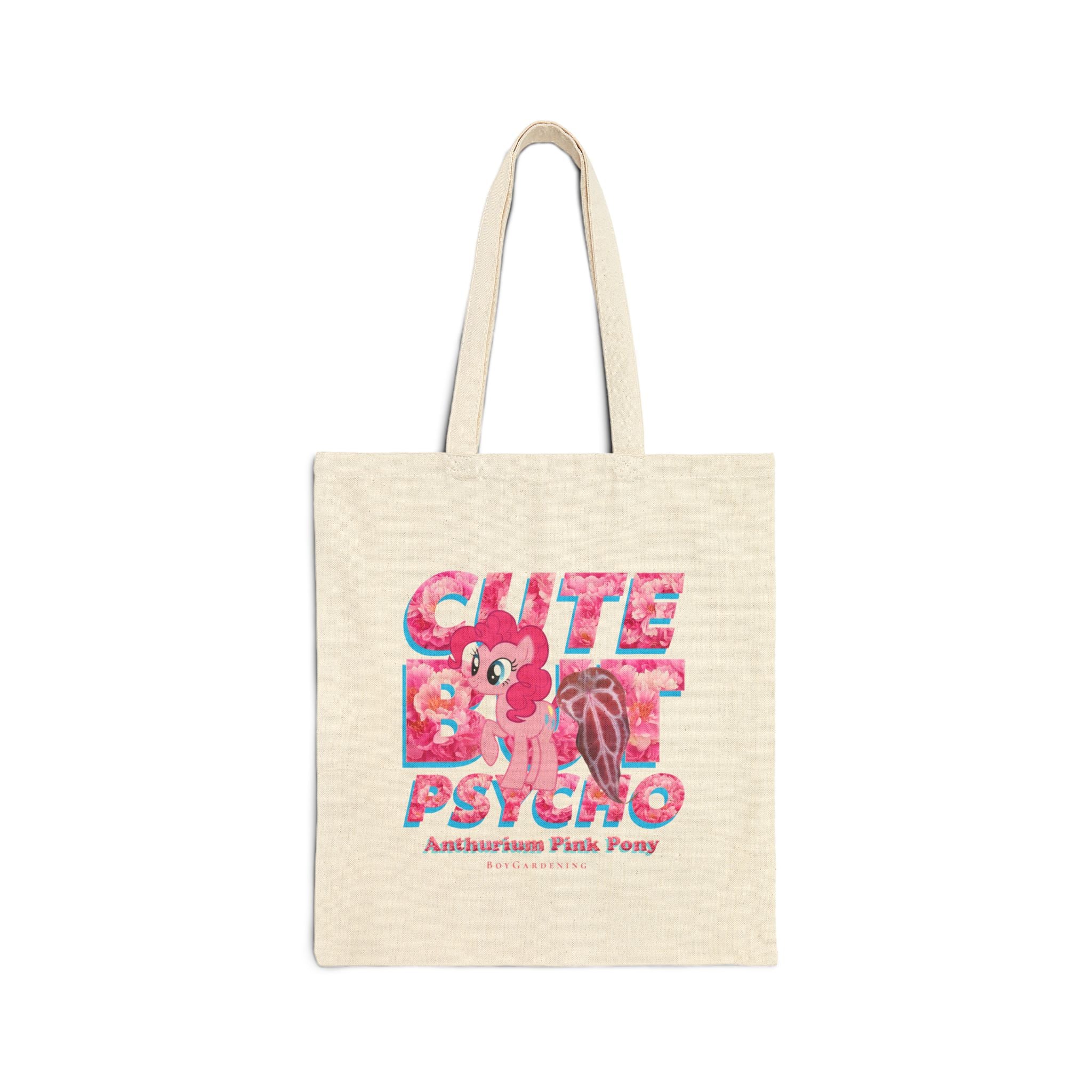 "Cute But Psycho" Tote Bag By The Anthurium Pink Pony Club