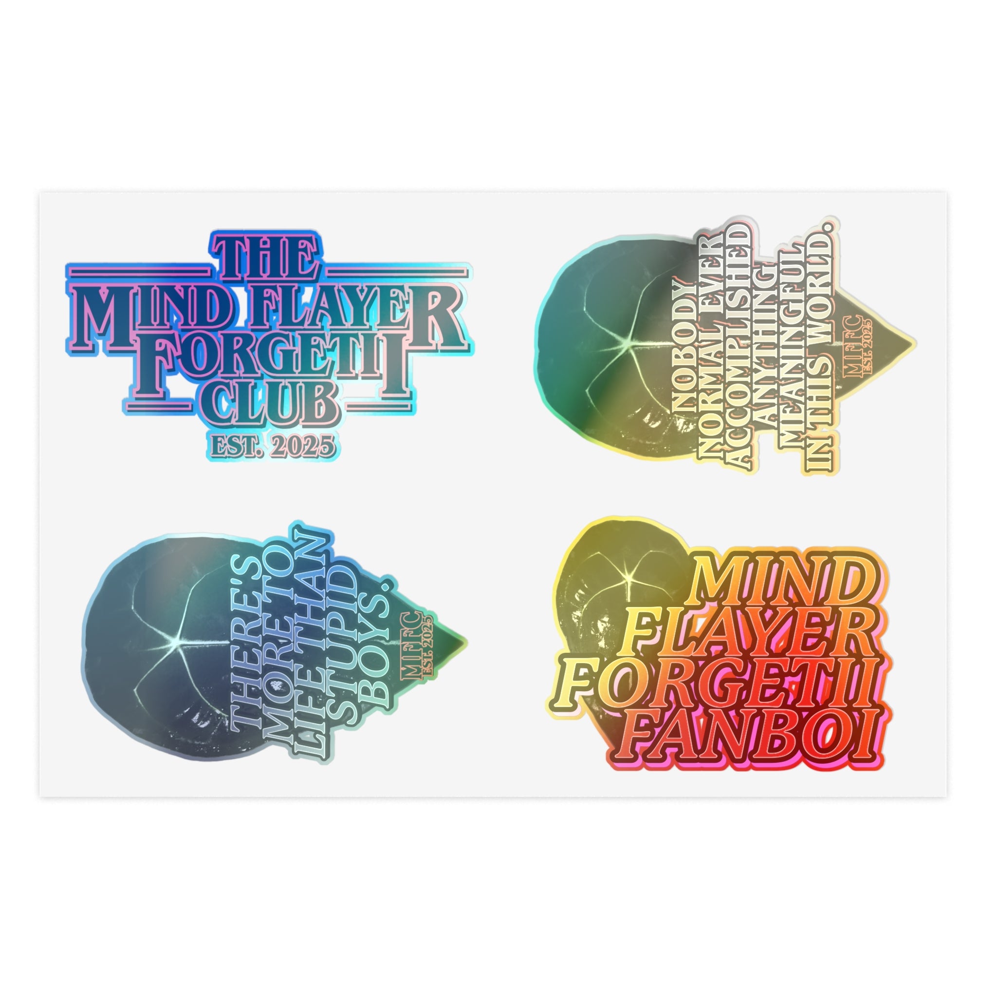 Mind Flayer Forgetii FANBOI Sticker Sheet