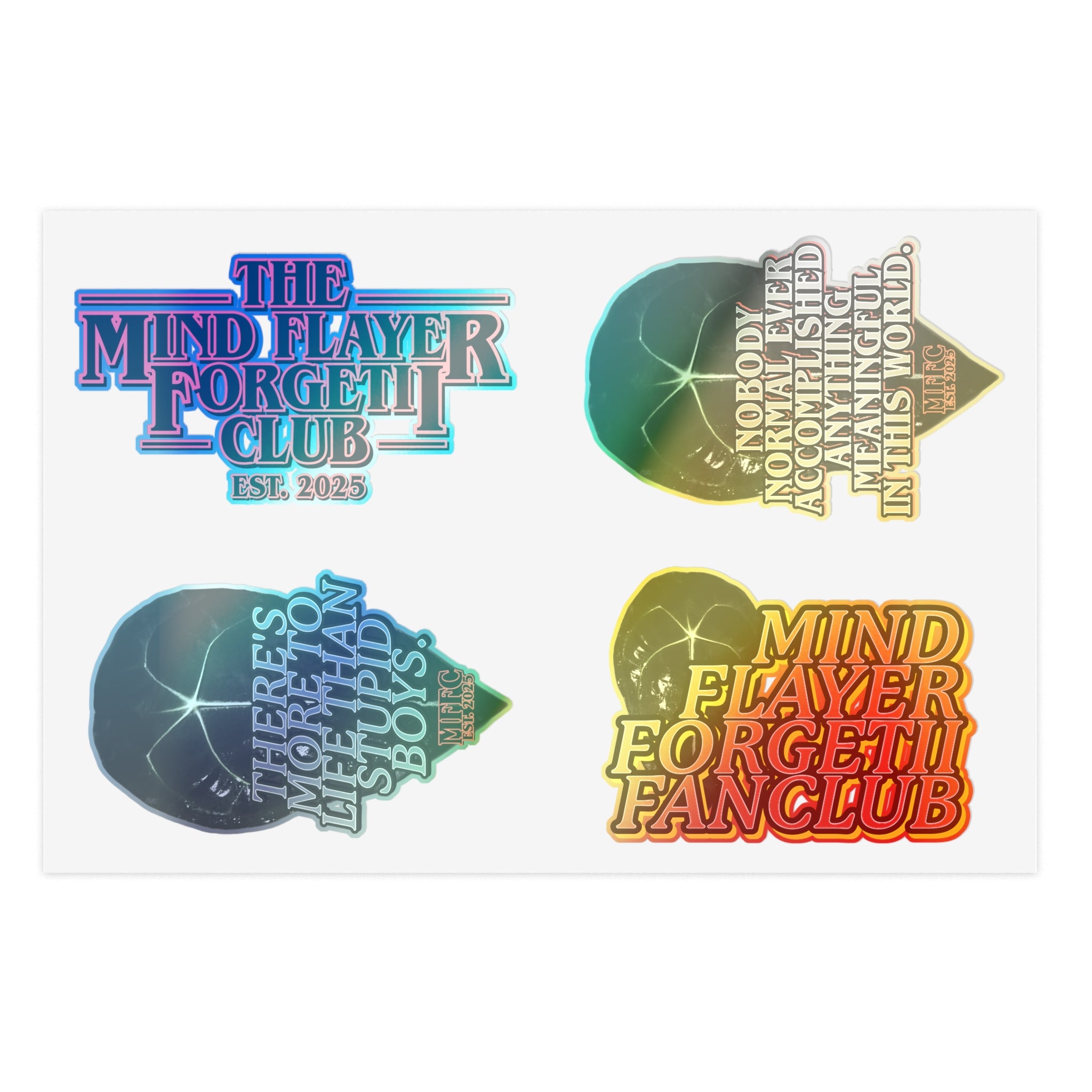 Mind Flayer Forgetii FANCLUB Sticker Sheet