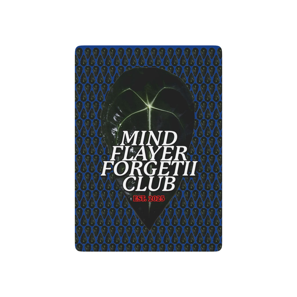 Mind Flayer Forgetii Club Poker Playing Cards in Blue