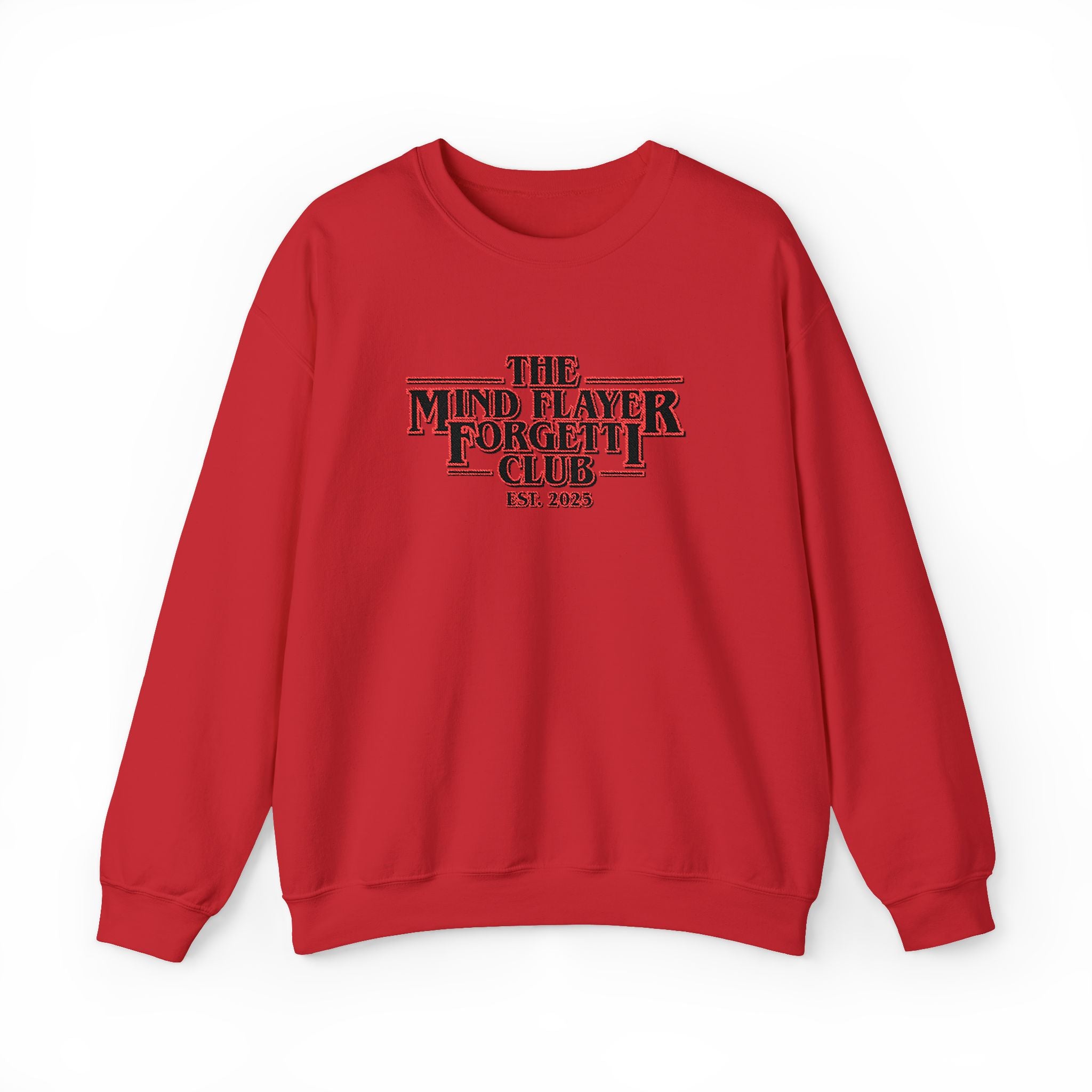 Mind Flayer Forgetii Club Official Logo Embroidered Sweatshirt