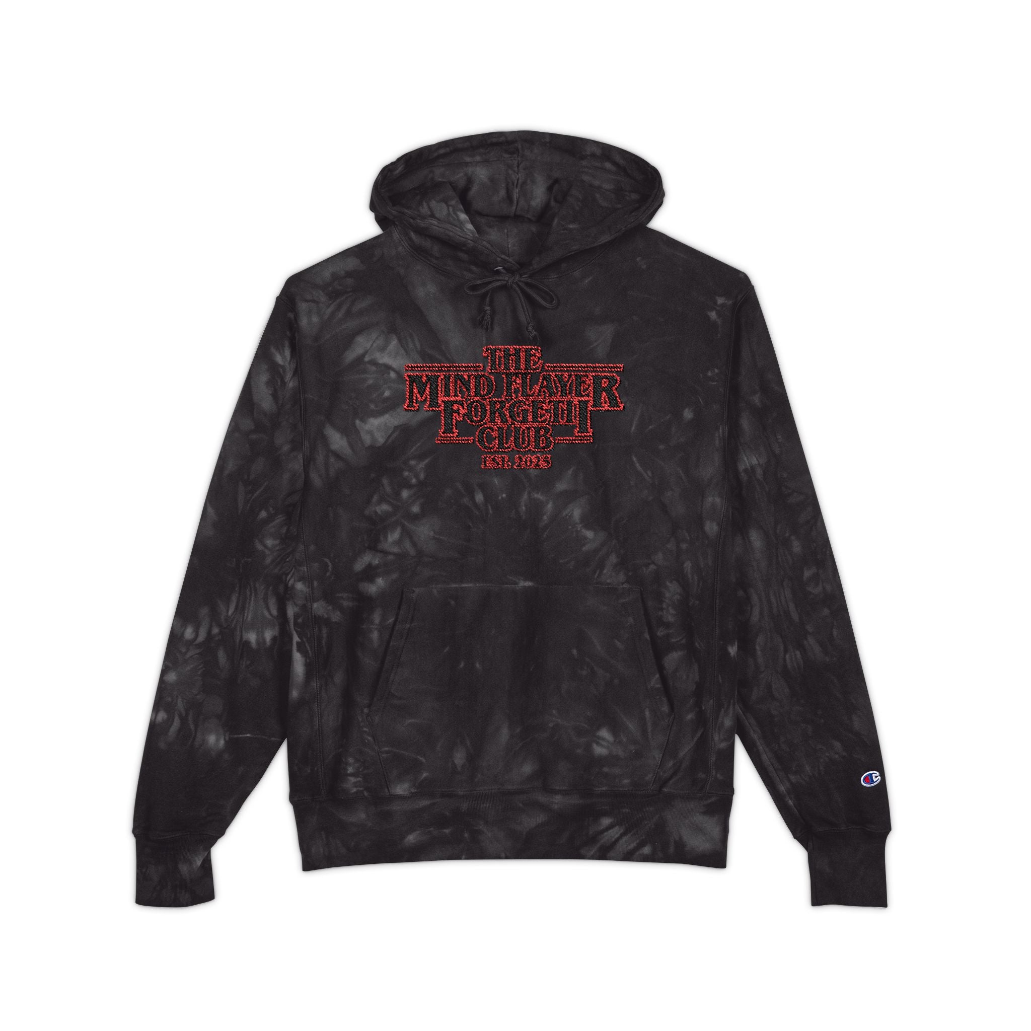 Mind Flayer Forgetii Club Official Embroidered Tie-Dye Champion Hoodie