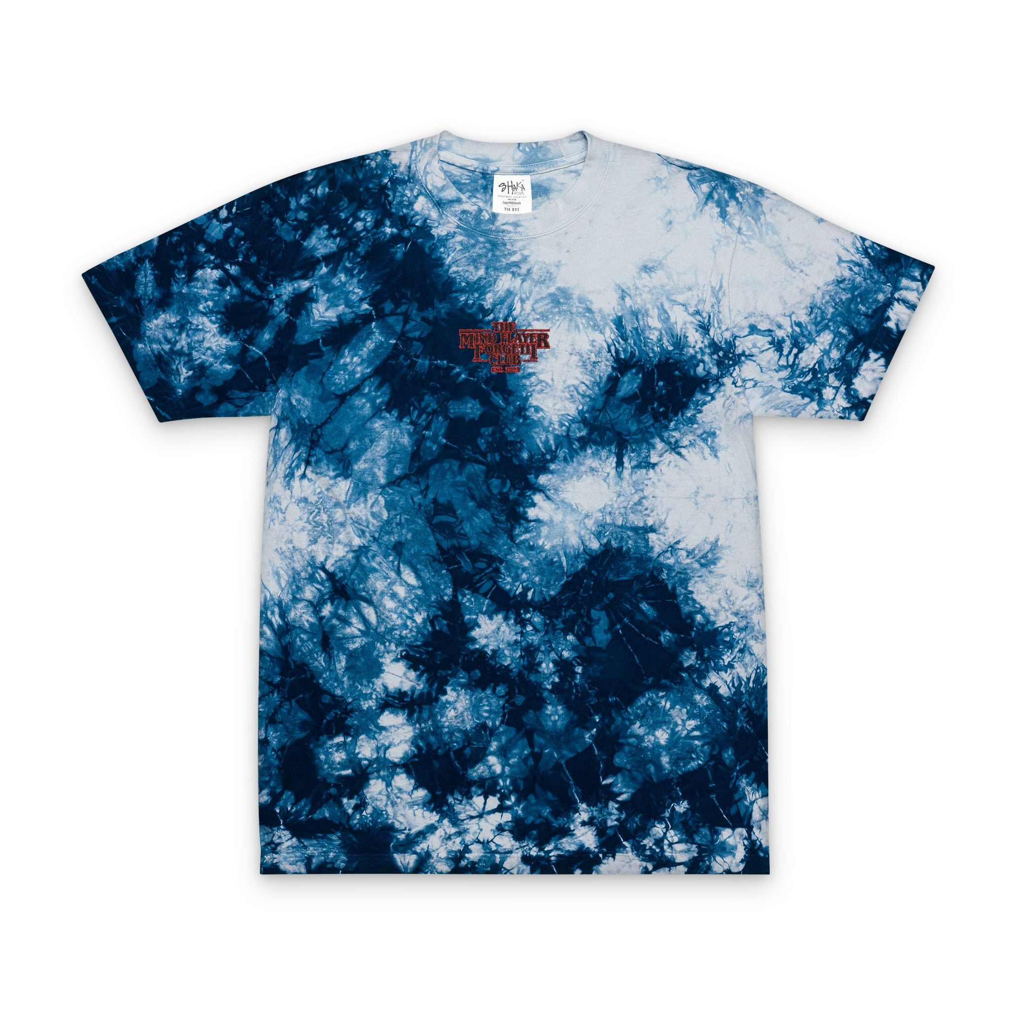 Mind Flayer Forgetii Club Logo Embroidered Oversized Tie-Dye Tee