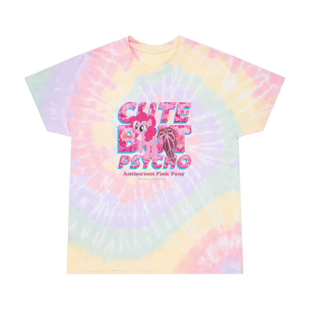 "Cute But Psycho" RAINBOW Tie-Dye Tee By The Anthurium Pink Pony Club