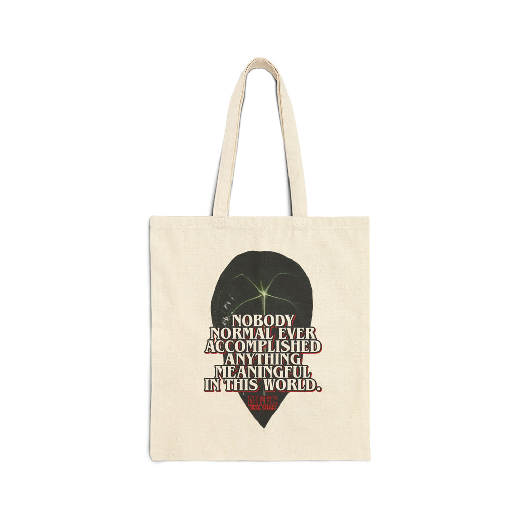 "Nobody Normal" Cotton Canvas Tote