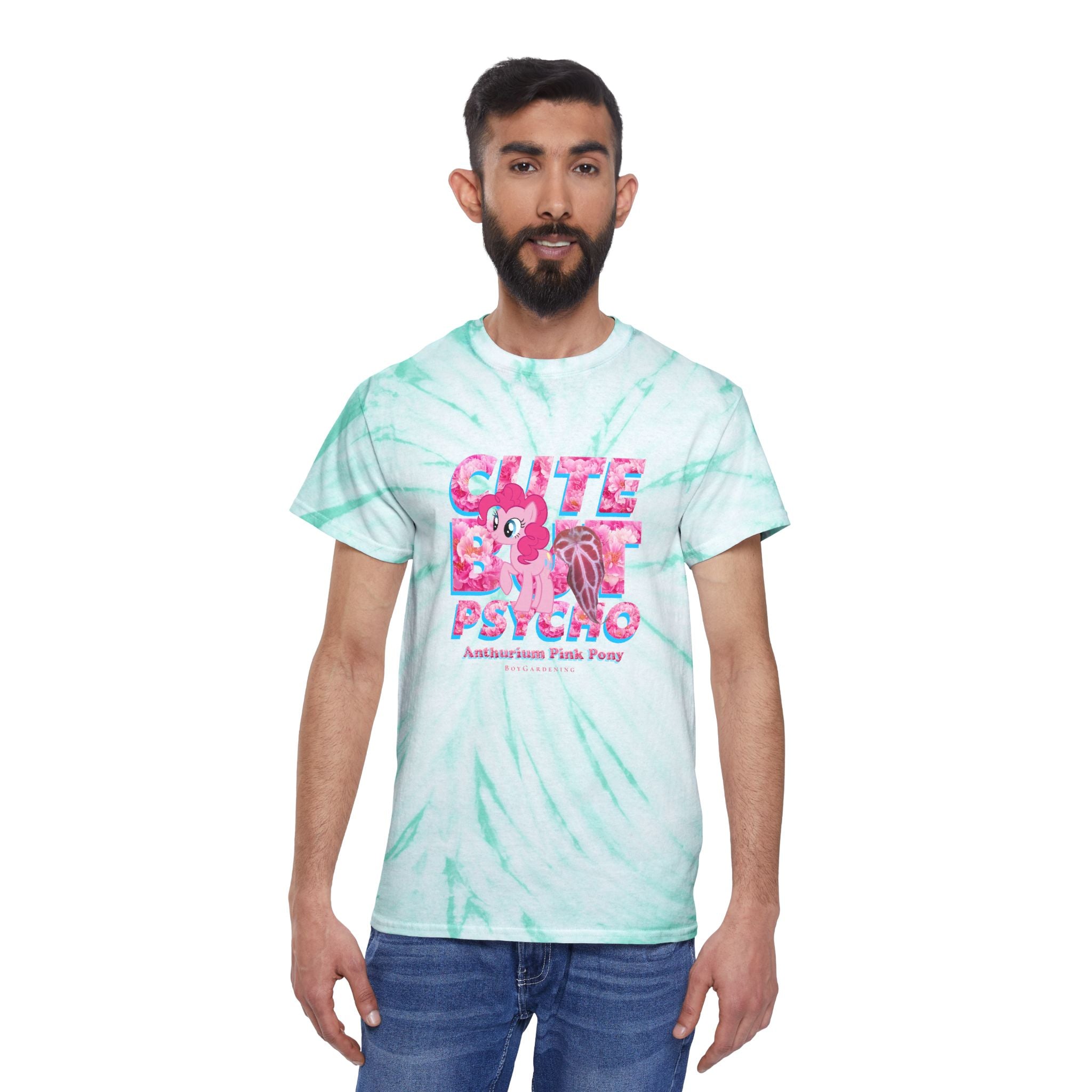 "Cute but Psycho" SWIRL Tie-Dye Tee By The Anthurium Pink Pony Club