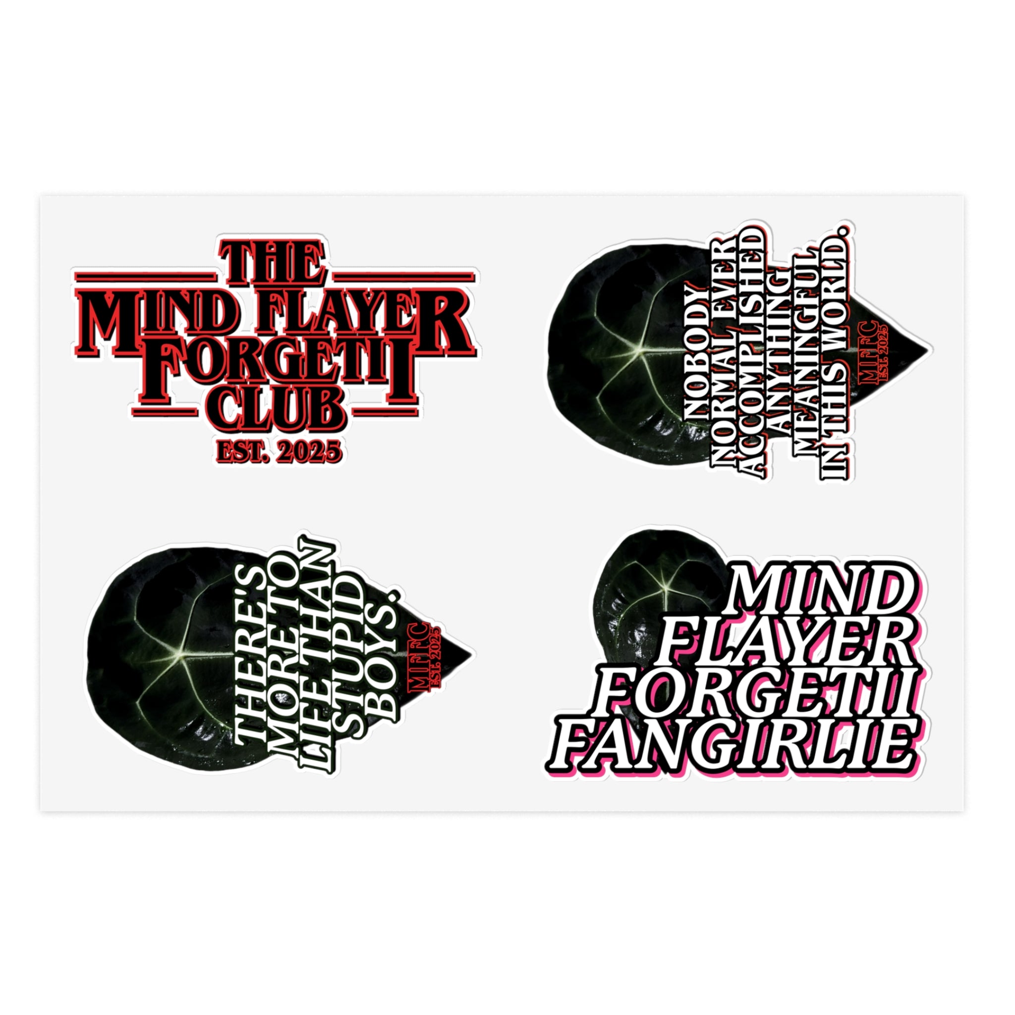 Mind Flayer Forgetii FANGIRLIE Sticker Sheet
