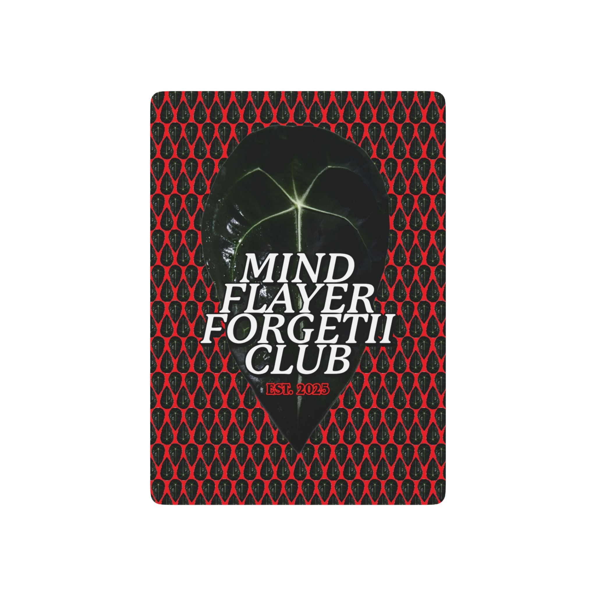 Mind Flayer Forgetii Club Poker Playing Cards in Red