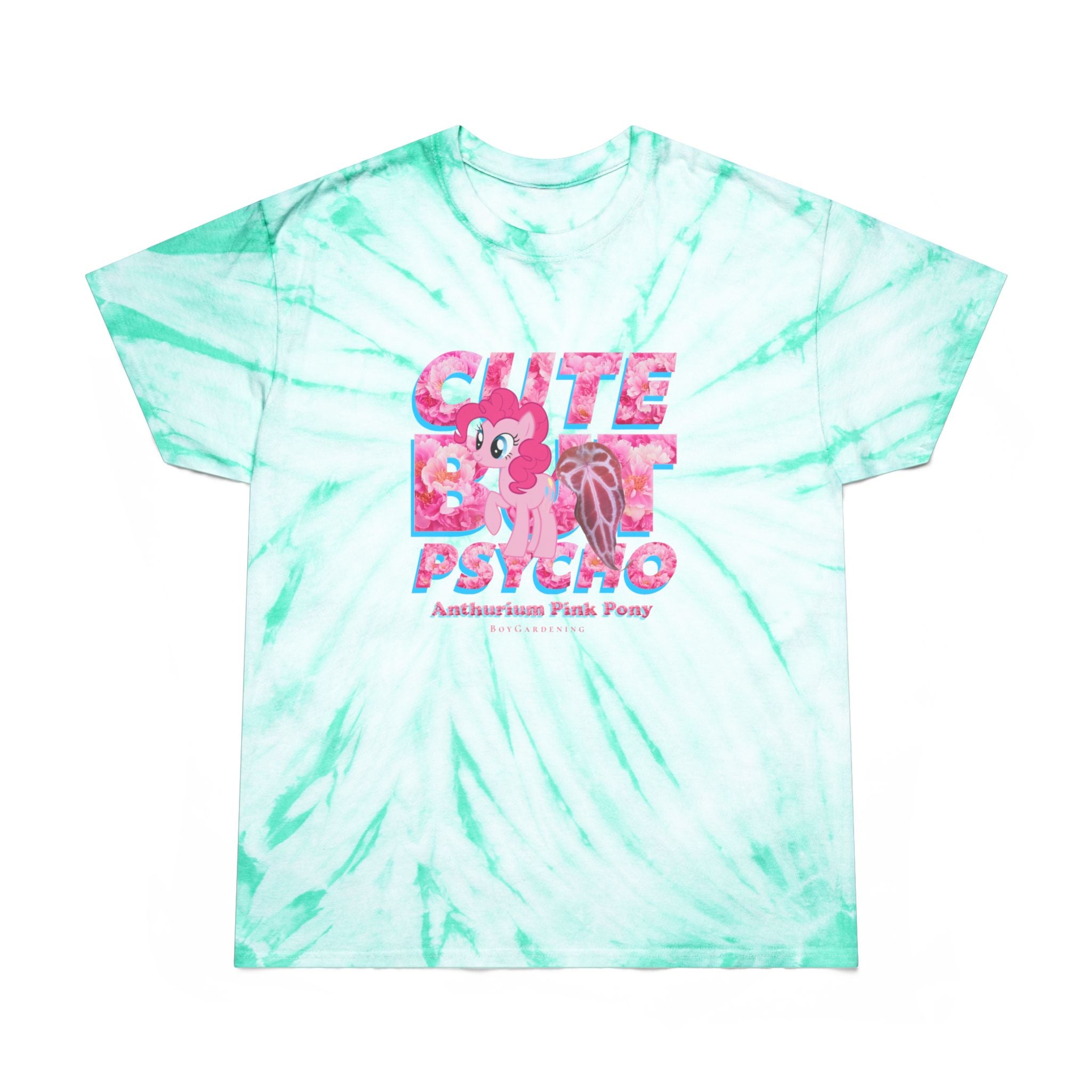 "Cute but Psycho" SWIRL Tie-Dye Tee By The Anthurium Pink Pony Club