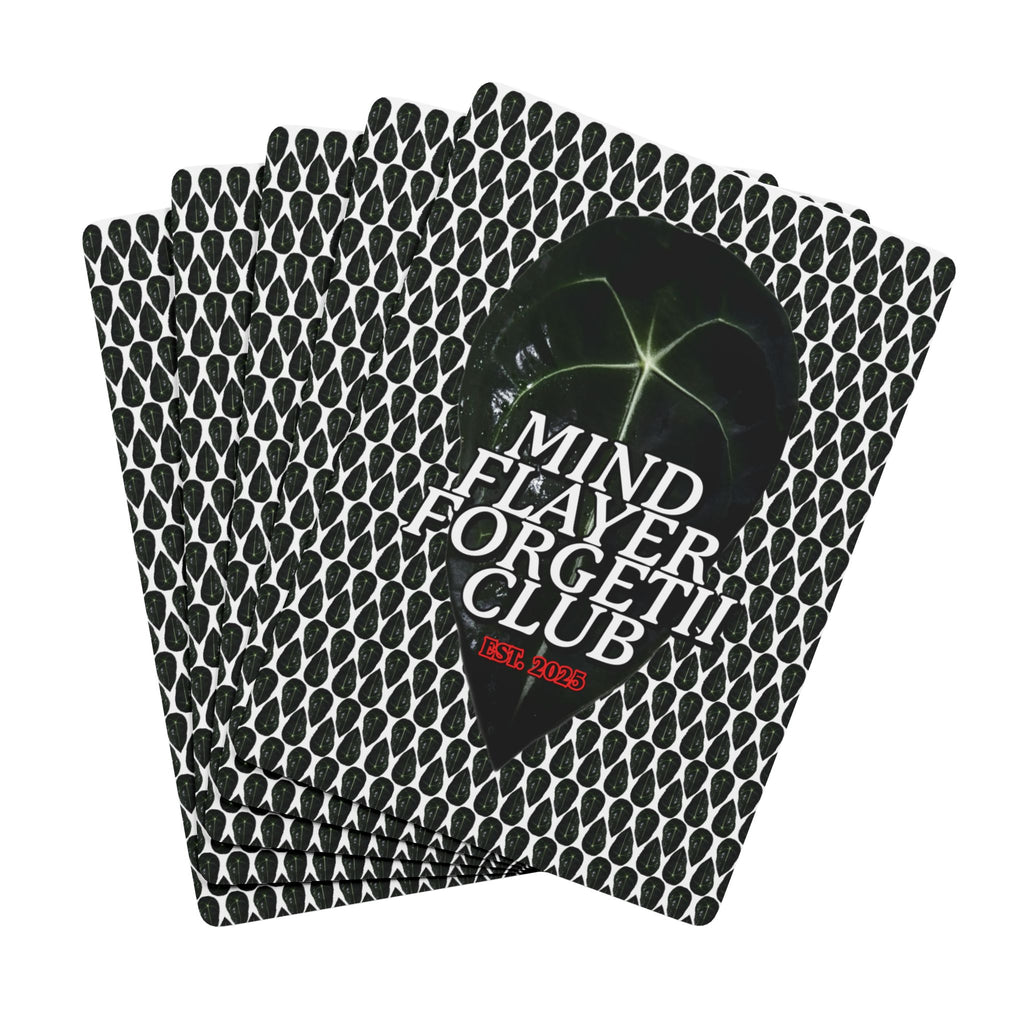 Mind Flayer Forgetii Club Poker Playing Cards in White