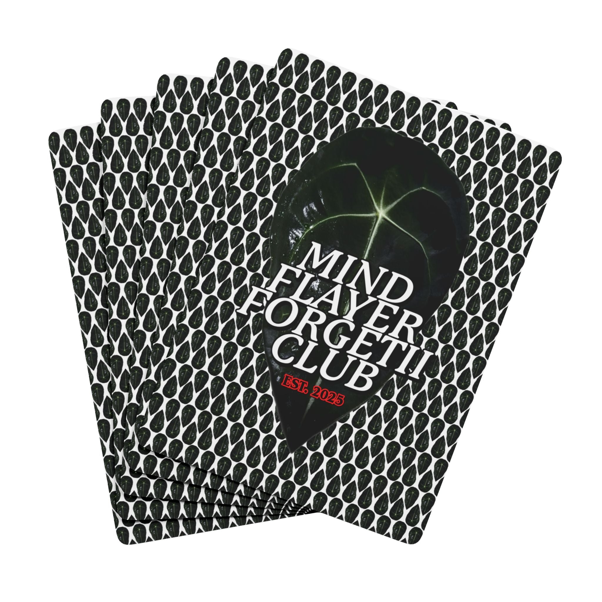 Mind Flayer Forgetii Club Poker Playing Cards in White