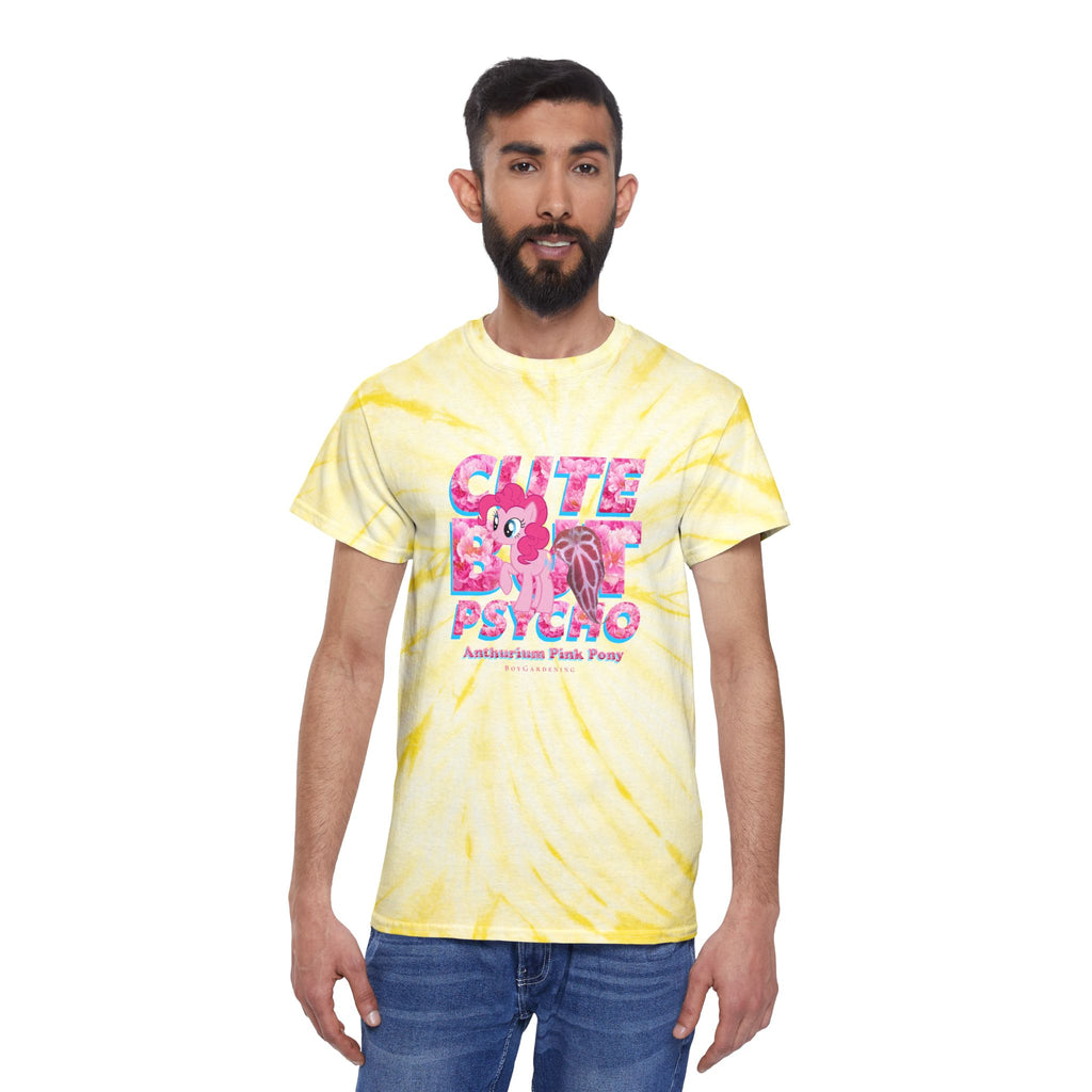 "Cute but Psycho" SWIRL Tie-Dye Tee By The Anthurium Pink Pony Club