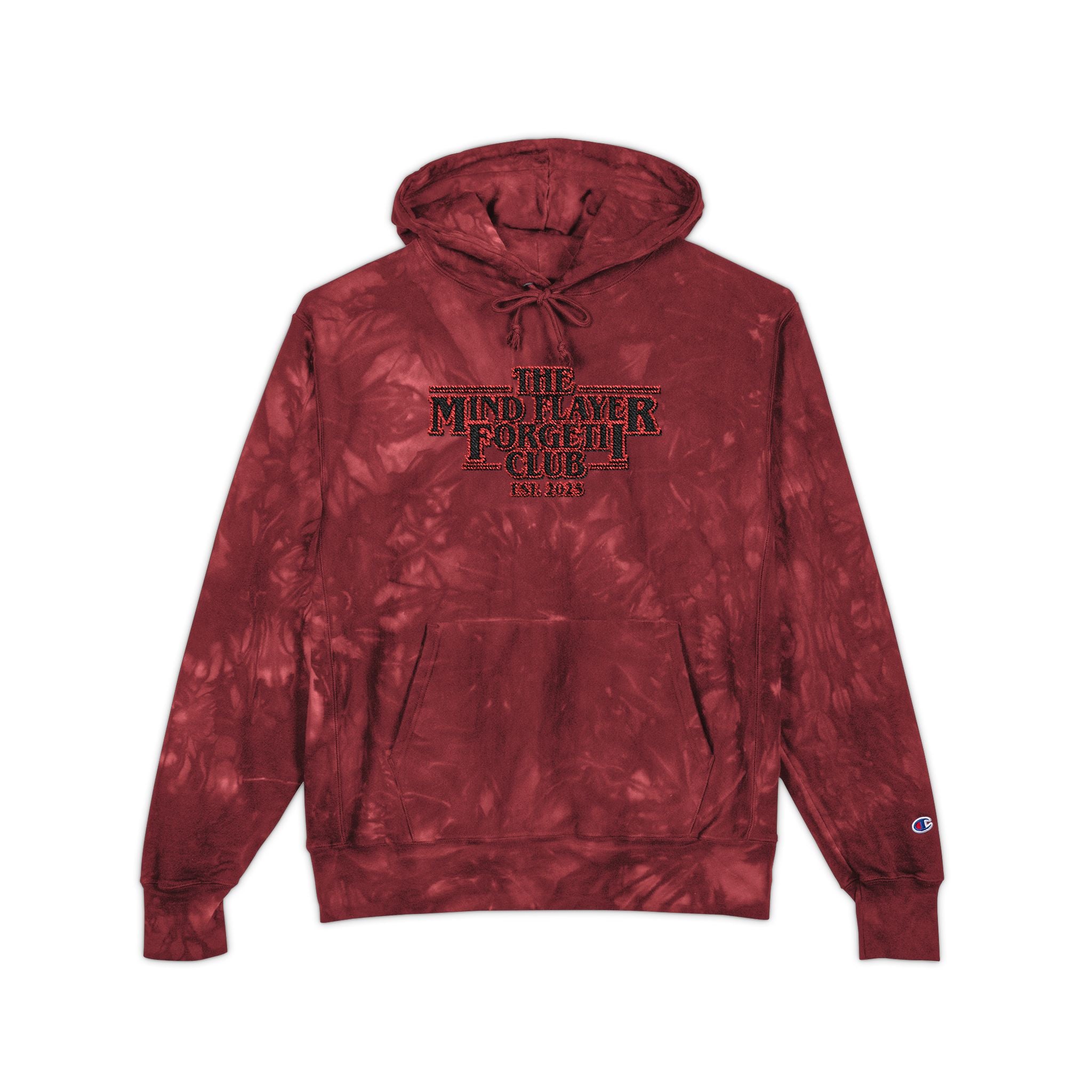 Mind Flayer Forgetii Club Official Embroidered Tie-Dye Champion Hoodie