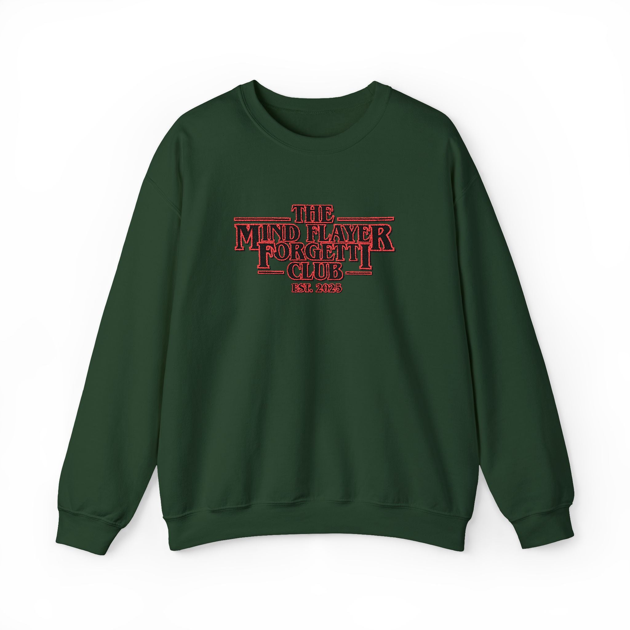 Mind Flayer Forgetii Club Official Logo Embroidered Sweatshirt
