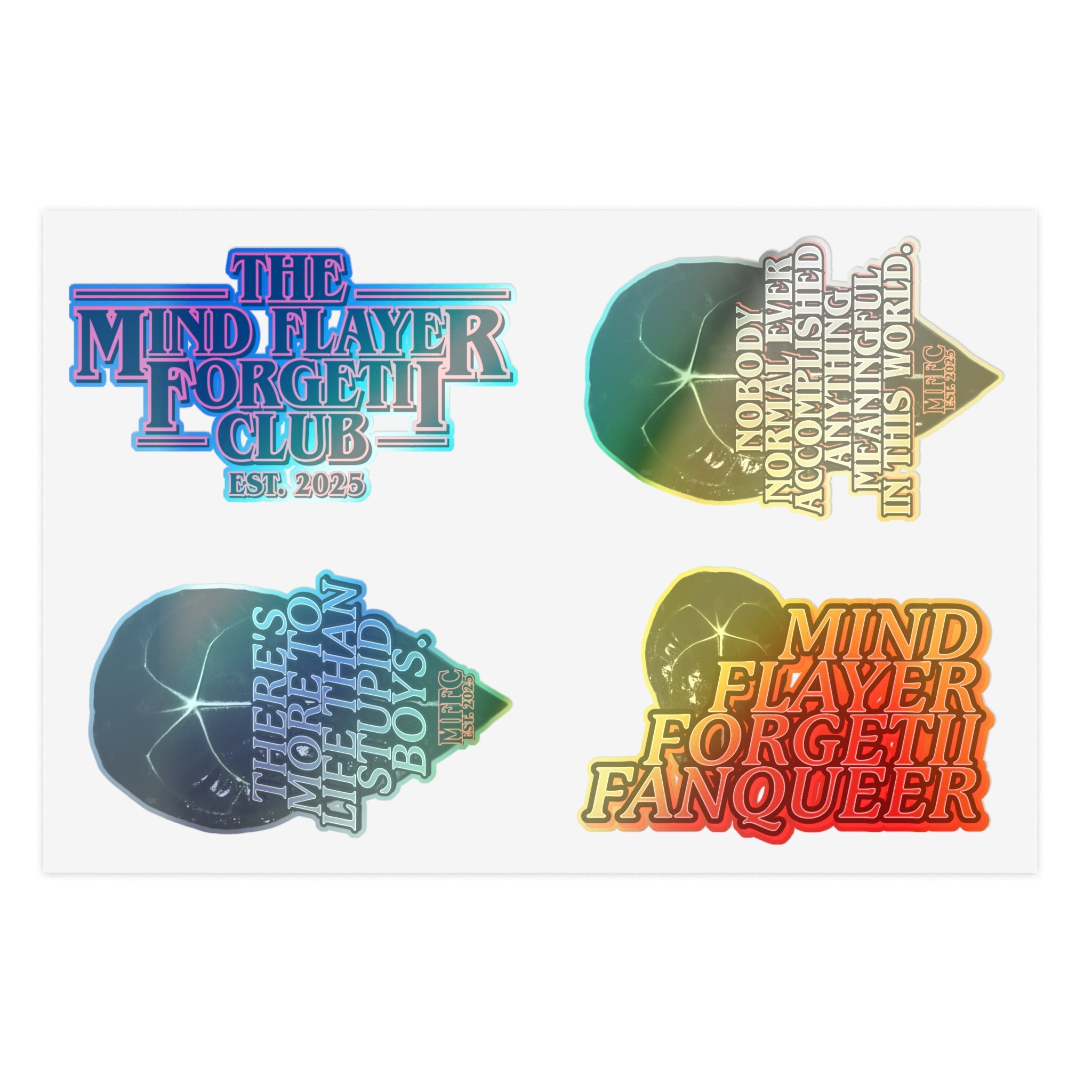 Mind Flayer Forgetii FANQUEER Sticker Sheet