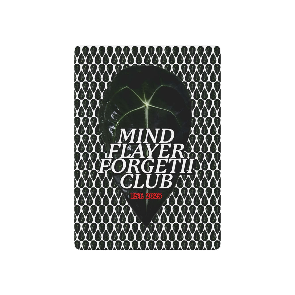 Mind Flayer Forgetii Club Poker Playing Cards in White