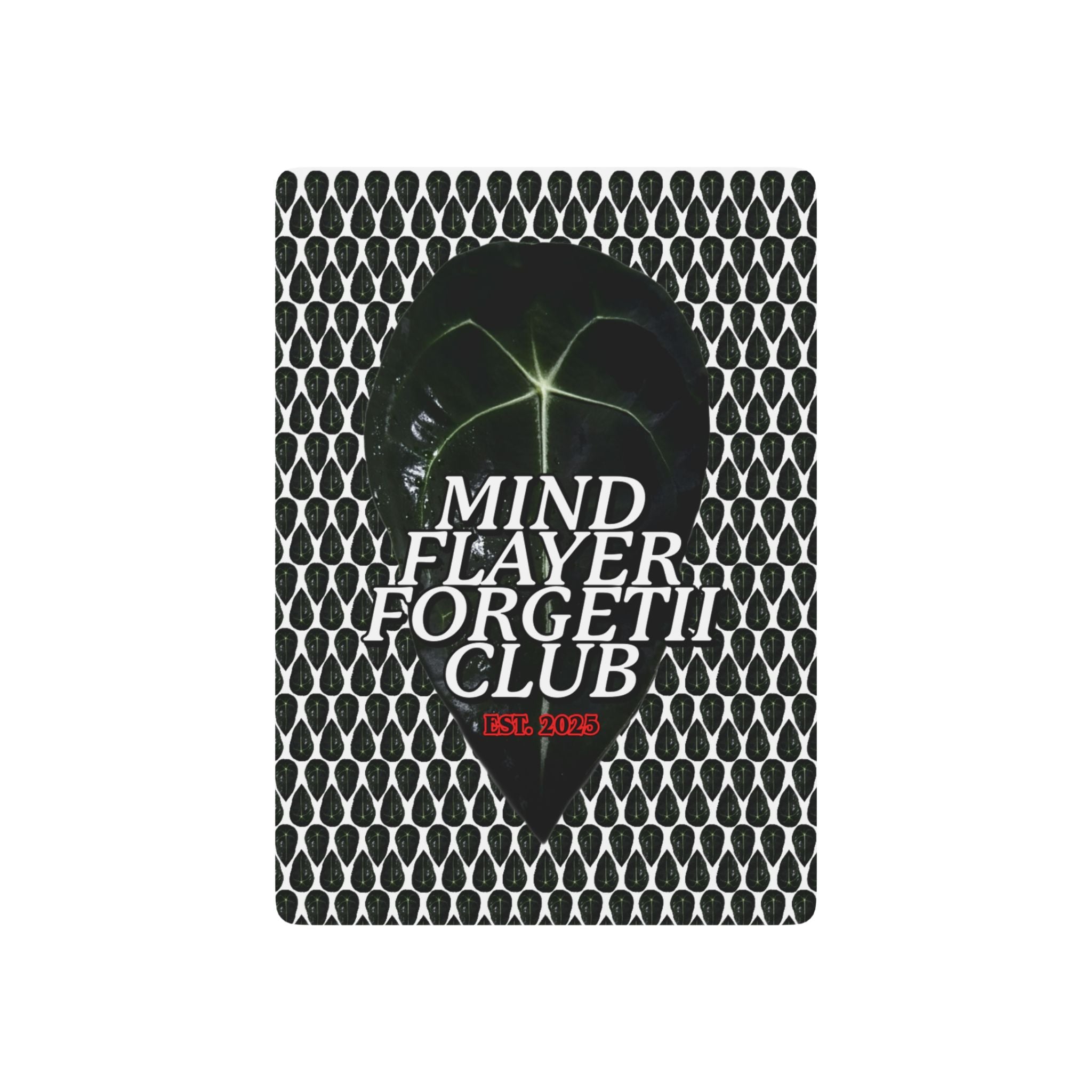 Mind Flayer Forgetii Club Poker Playing Cards in White