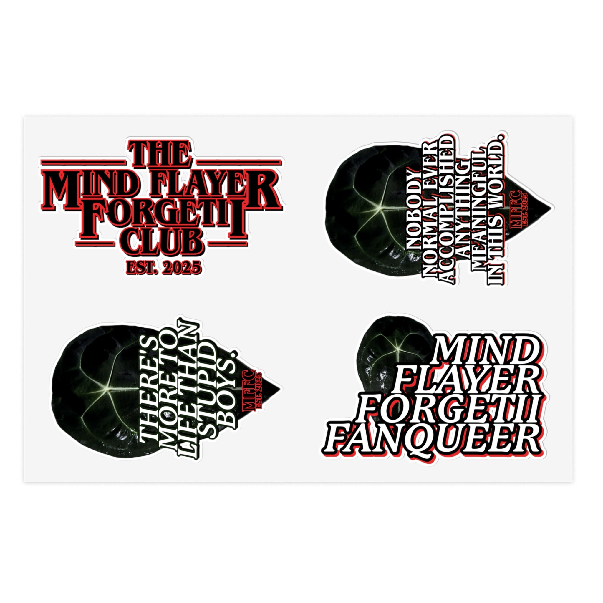 Mind Flayer Forgetii FANQUEER Sticker Sheet