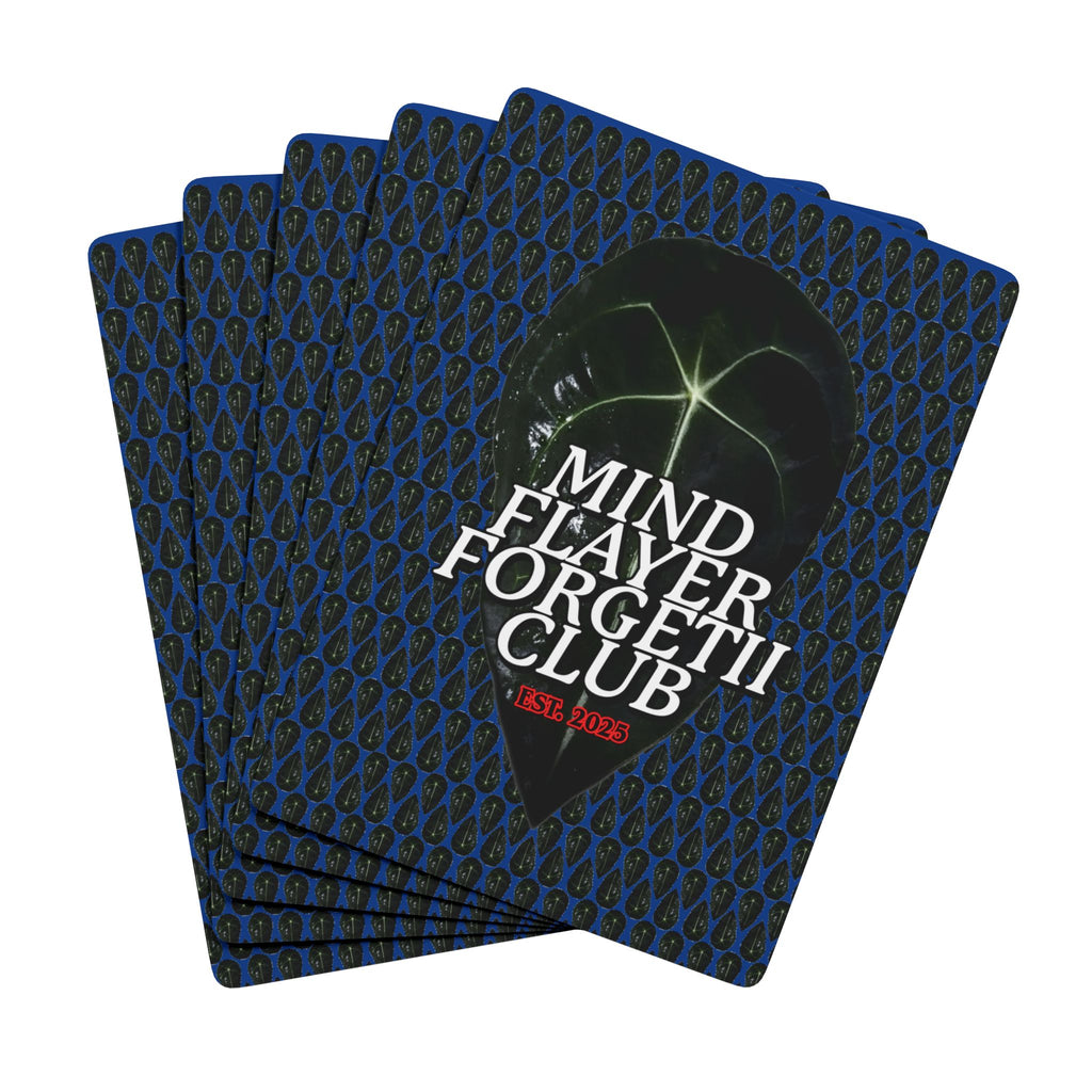 Mind Flayer Forgetii Club Poker Playing Cards in Blue