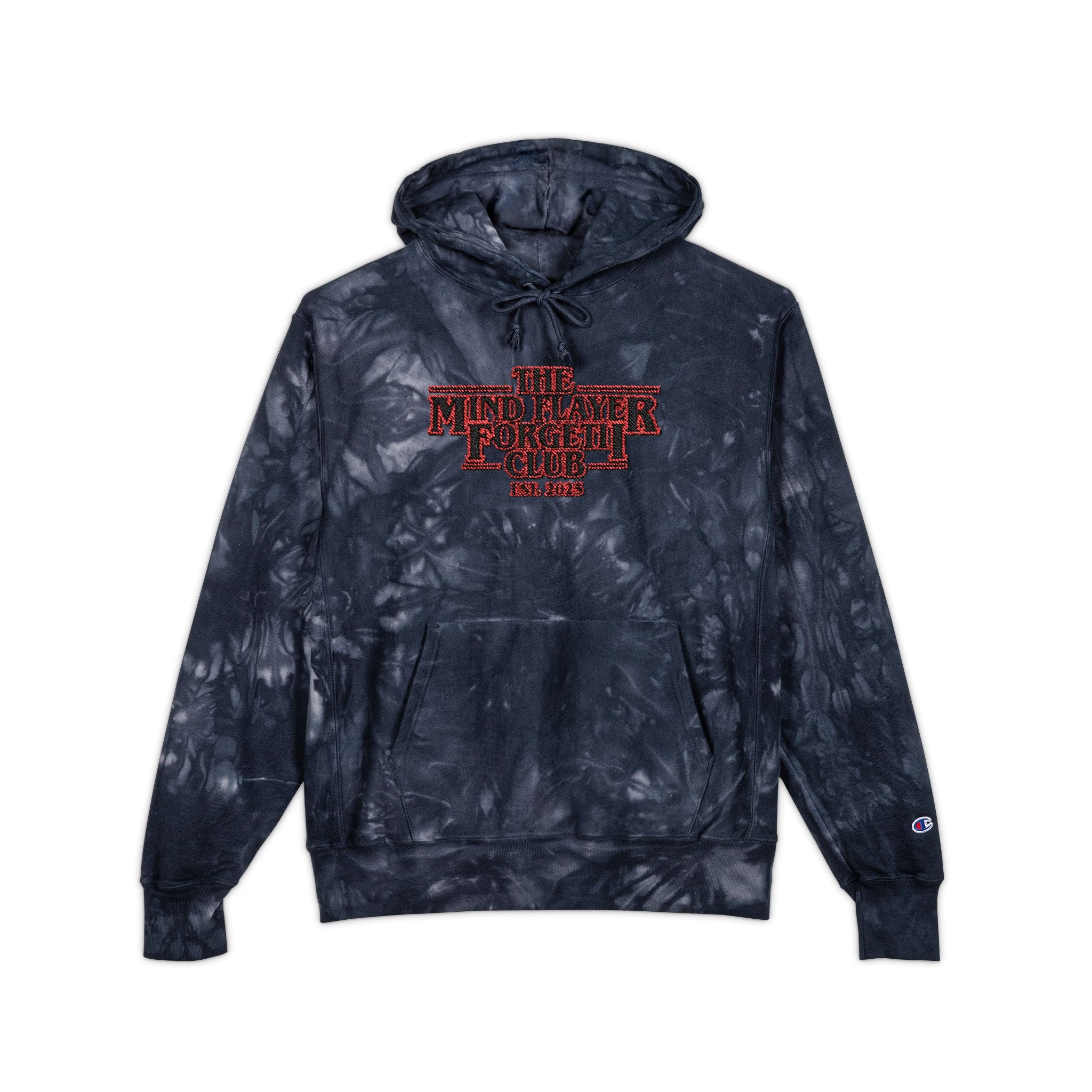 Mind Flayer Forgetii Club Official Embroidered Tie-Dye Champion Hoodie