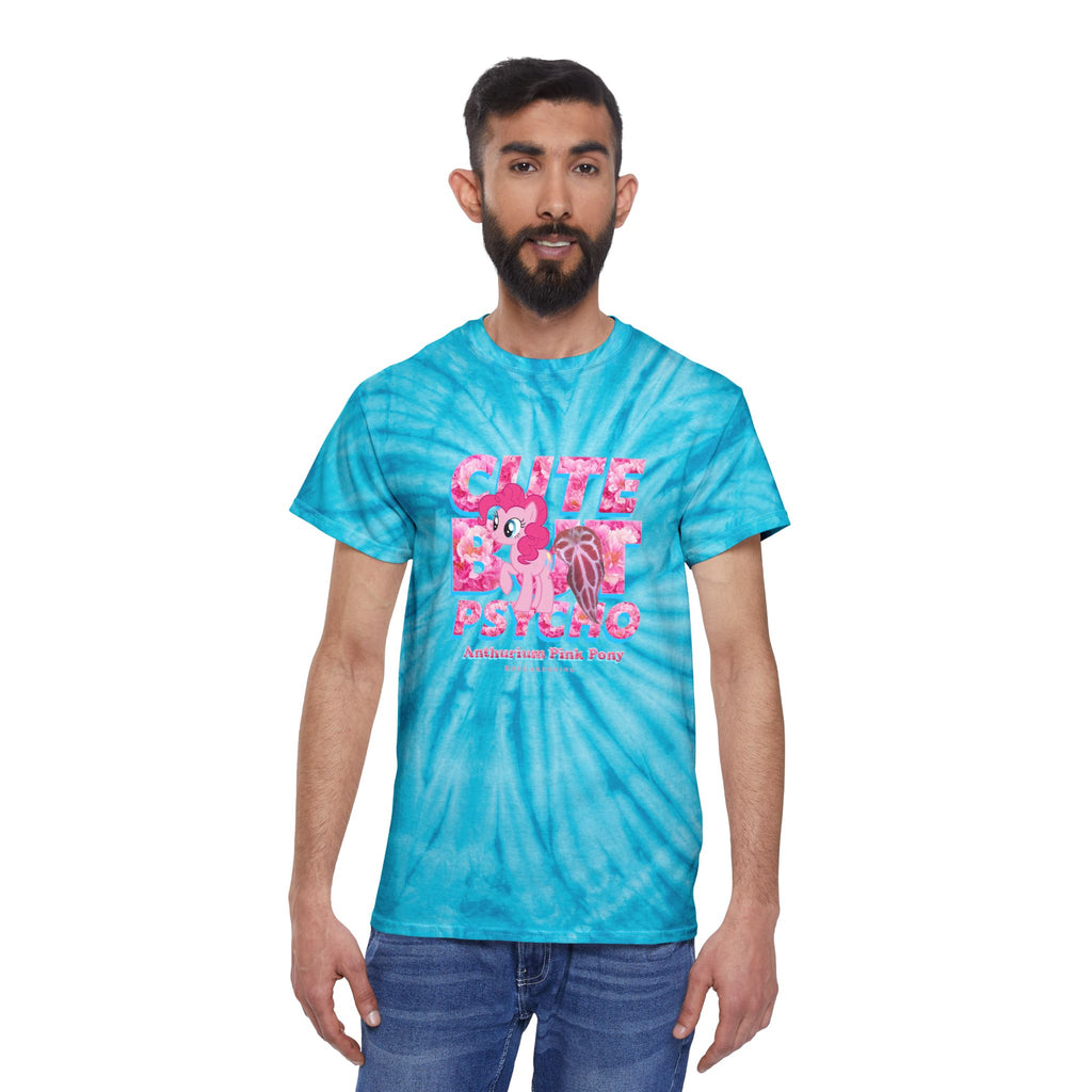 "Cute but Psycho" SWIRL Tie-Dye Tee By The Anthurium Pink Pony Club