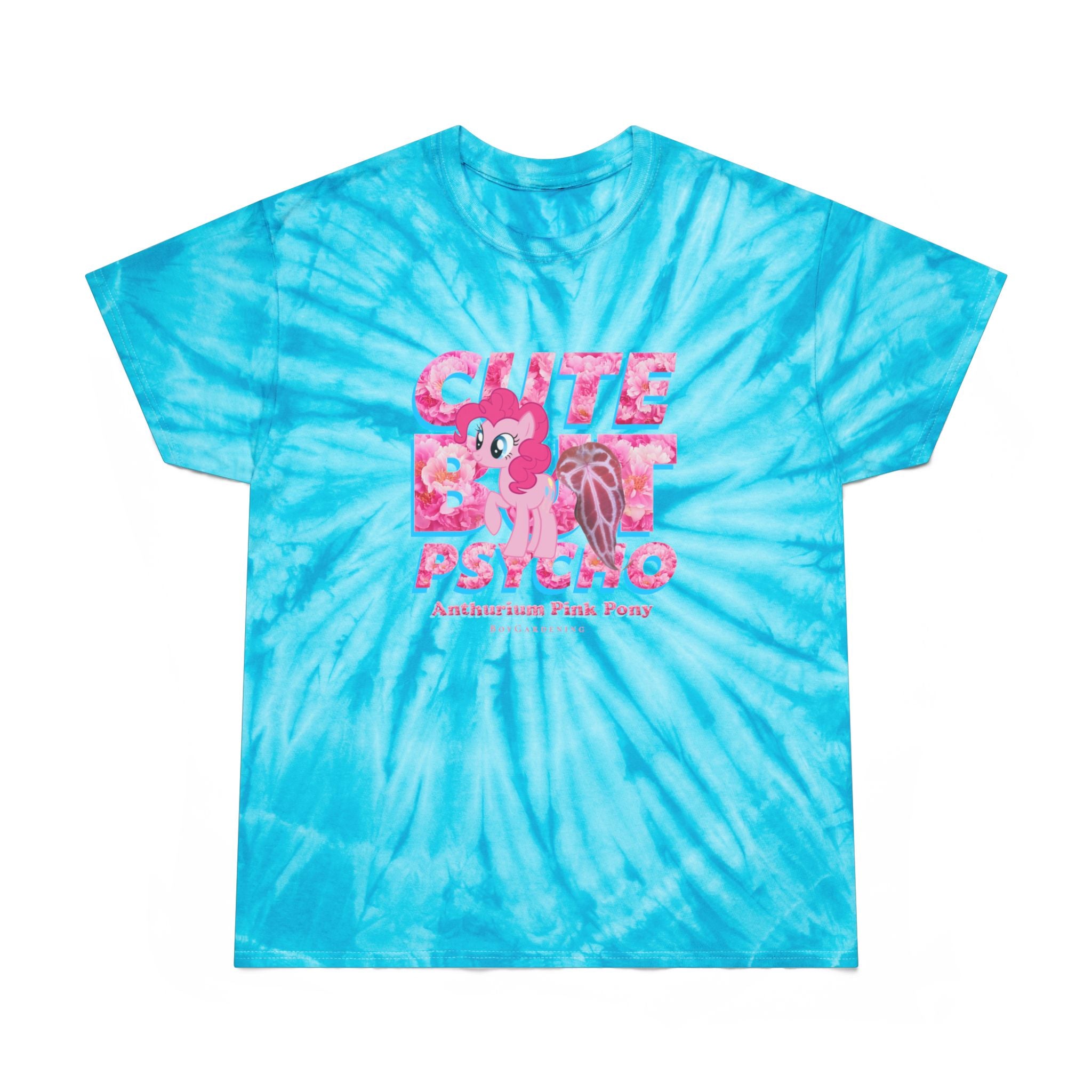 "Cute but Psycho" SWIRL Tie-Dye Tee By The Anthurium Pink Pony Club