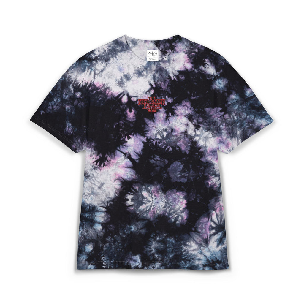 Mind Flayer Forgetii Club Logo Embroidered Oversized Tie-Dye Tee