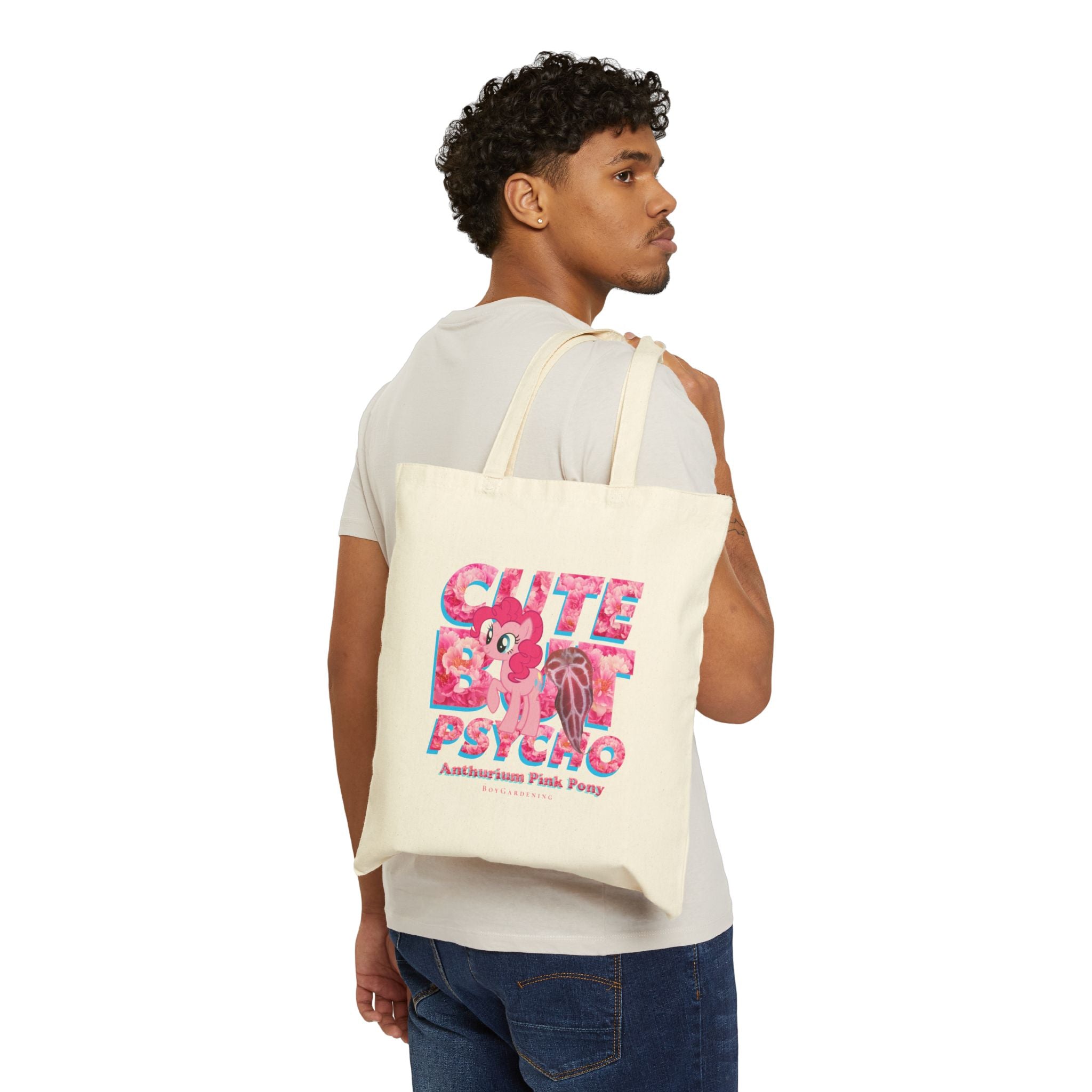 "Cute But Psycho" Tote Bag By The Anthurium Pink Pony Club