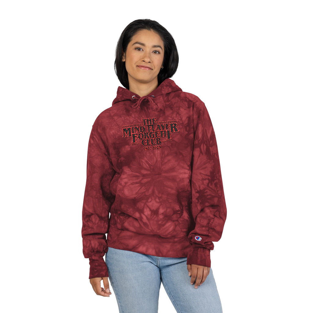 Mind Flayer Forgetii Club Official Embroidered Tie-Dye Champion Hoodie