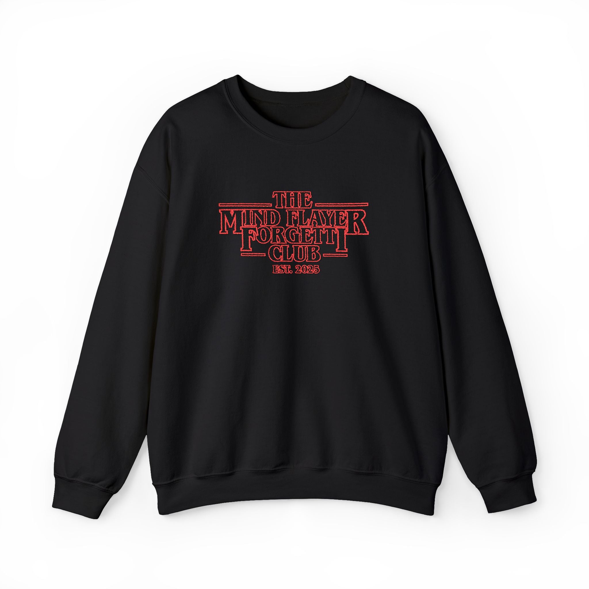 Mind Flayer Forgetii Club Official Logo Embroidered Sweatshirt